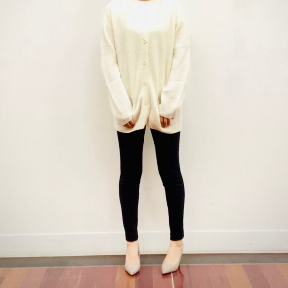 Uniqlo - U Sweat Pleated Leggings Pants 443247 | Large | Black - Picture 9 of 9